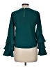 Meraki Teal Long Sleeve Blouse Size M - photo 2