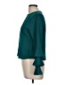 Meraki Teal Long Sleeve Blouse Size M - photo 5