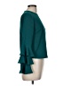 Meraki Teal Long Sleeve Blouse Size M - photo 4