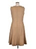 Studio One 100% Polyester Solid Tan Casual Dress Size 16 - photo 2