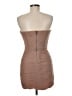 BCBGMAXAZRIA 100% Nylon Solid Tan Brown Cocktail Dress Size 8 - photo 2