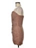 BCBGMAXAZRIA 100% Nylon Solid Tan Brown Cocktail Dress Size 8 - photo 5