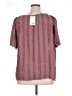 Everleigh 100% Polyester Burgundy Short Sleeve Blouse Size 1X - photo 2