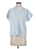 Universal Thread 100% Cotton Blue Short Sleeve Blouse Size XS - photo 1