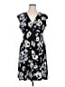Chaps Floral Black Casual Dress Size XL - photo 1
