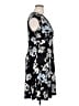 Chaps Floral Black Casual Dress Size XL - photo 4
