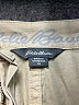 Eddie Bauer 100% Cotton Solid Tan Khaki Shorts Size 32 waist - photo 3