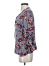 Fred David 100% Rayon Blue 3/4 Sleeve Blouse Size M - photo 5