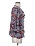 Fred David 100% Rayon Blue 3/4 Sleeve Blouse Size M - photo 4