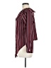 Unbranded Stripes Burgundy Long Sleeve Blouse Size M - photo 5