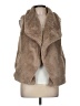 Mystree 100% Polyester Tan Faux Fur Vest Size M - photo 1