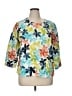 Assorted Brands Teal 3/4 Sleeve Blouse Size XL - photo 1