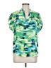 Unbranded Green Short Sleeve Blouse Size M - photo 1