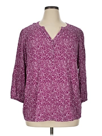 Croft & Barrow 3/4 Sleeve Blouse (view 1)