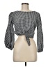 Aqua Black Long Sleeve Blouse Size M - photo 1
