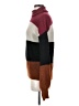 It's Our Time Color Block Brown Turtleneck Sweater Size S - photo 5