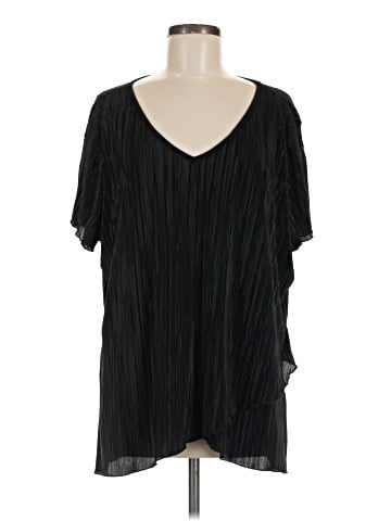 Brittany Black Short Sleeve Blouse (view 1)