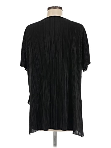 Brittany Black Short Sleeve Blouse (view 2)