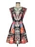 Aqua Graphic Orange Cocktail Dress Size M - photo 1