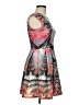 Aqua Graphic Orange Cocktail Dress Size M - photo 4