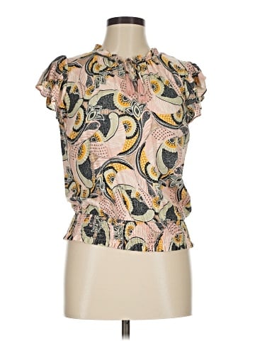 Rose + Olive Short Sleeve Blouse (view 1)