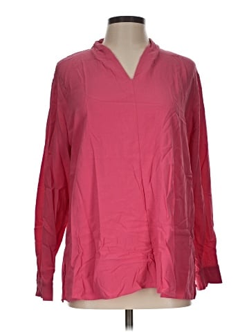 Eileen Fisher Long Sleeve Silk Top (view 1)