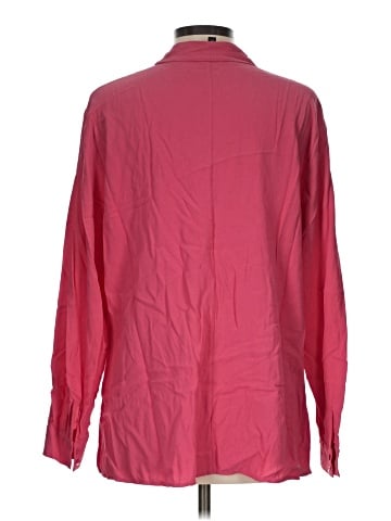 Eileen Fisher Long Sleeve Silk Top (view 2)