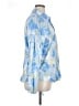 Alfred Dunner 100% Rayon Print Blue Long Sleeve Blouse Size 16 - photo 4