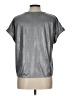 Cable & Gauge Metallic Silver Short Sleeve Top Size L - photo 2