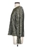 Banana Republic Metallic Silver Long Sleeve Blouse Size S - photo 5