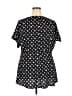 Lane Bryant 100% Polyester Floral Black Short Sleeve Top Size 20 - photo 2