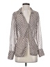 Abercrombie & Fitch 100% Polyester Silver Long Sleeve Blouse Size S - photo 1