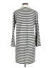 Lands' End Stripes Gray Casual Dress Size M - photo 2