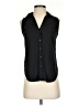 Ann Taylor 100% Polyester Black Sleeveless Blouse Size XXS (petite) - photo 1