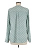 Express 100% Polyester Teal Long Sleeve Henley Size M - photo 2