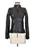 Theory 100% Leather Black Jacket Size 00 - photo 1