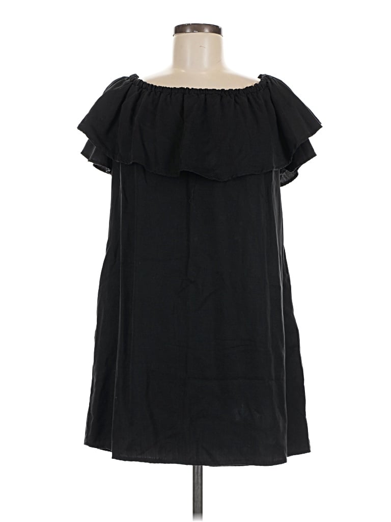 Pre-owned Zara Casual Dress In Black