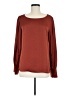 Express 100% Polyester Burgundy Long Sleeve Blouse Size M - photo 1