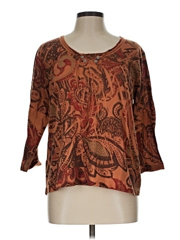 Jane Ashley 3/4 Sleeve Blouse (view 1)