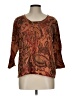 Jane Ashley Brown 3/4 Sleeve Blouse Size L - photo 1