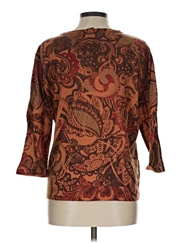 Jane Ashley 3/4 Sleeve Blouse (view 2)