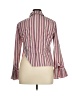 Etcetera Stripes Pink Long Sleeve Blouse Size 14 - photo 2