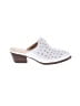 CL by Laundry 100% Leather White Mule/Clog Size 8 1/2 - photo 1
