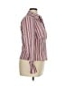 Etcetera Stripes Pink Long Sleeve Blouse Size 14 - photo 4