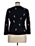 Eagle's Eye 100% Cotton Hearts Black Pullover Sweater Size XL - photo 2