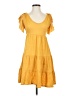 Max Studio Yellow Casual Dress Size XS - photo 1