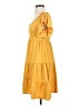Max Studio Yellow Casual Dress Size XS - photo 5