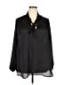 Torrid 100% Polyester Black Long Sleeve Blouse Size 4X Plus (4) - photo 1