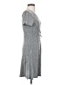Caution to the Wind Chevron-herringbone Silver Casual Dress Size XS (estimated) - photo 4