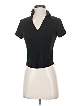 Madewell Ribbed V-Neck Polo Tee (view 1)